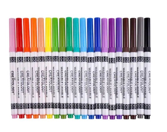 20 Color Round Tip Washable Marker Set by Creatology® 