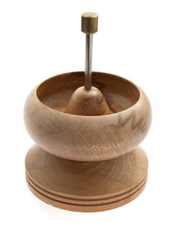 Premium hardwood bead spinner: the ultimate tool for effortless bead stringing (4.1/2" x 3.1/4" x 1.1/2")