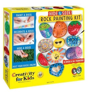 Creativity for kids® hide & seek rock painting kit