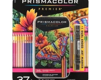 Prismacolor premier soft core colored pencils, assorted colors, 36ct.