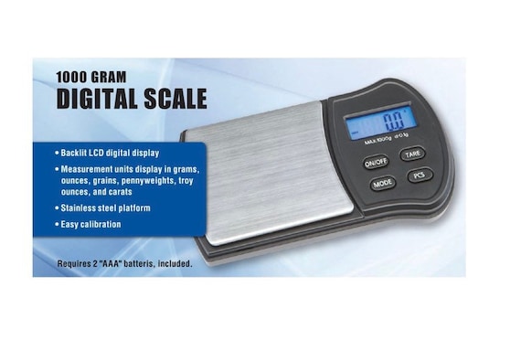 1000 Gram Digital Scale Ideal for Crafts, Hobbies, Precision Work