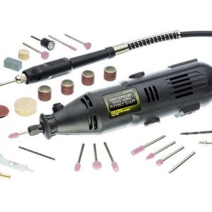 40pc handheld rotary tool with flexible shaft in blow mold case,variable speed