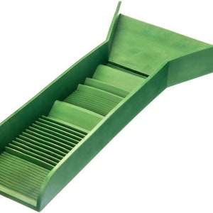 Pocket Sized TPR Plastic Green Sluice Box - 12”X3”x5.5”