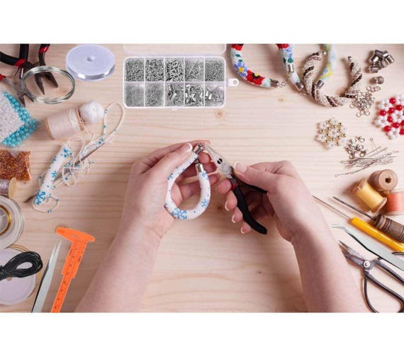 Paxcoo Schmuckherstellungs-Set Mit Zangen & Zubehör – Komplettset Für DIY Schmuck, Reparatur & Perlen