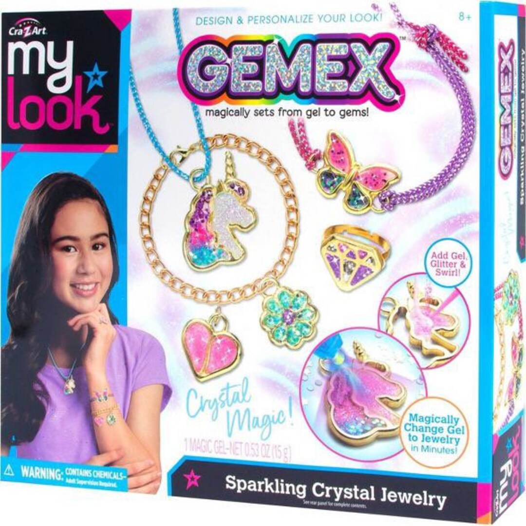 My Look Gemex Sparkling Crystal Jewelry Craft Kit - Etsy