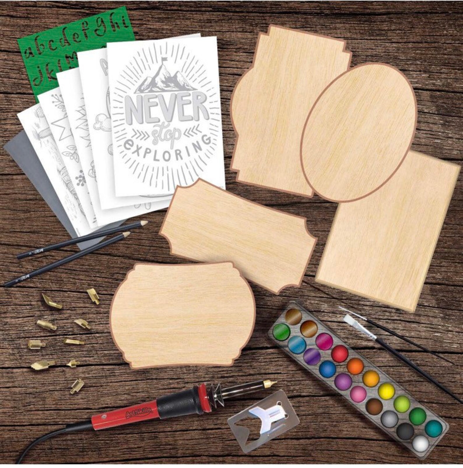 Wood Burning Art Kit 53pc Etsy