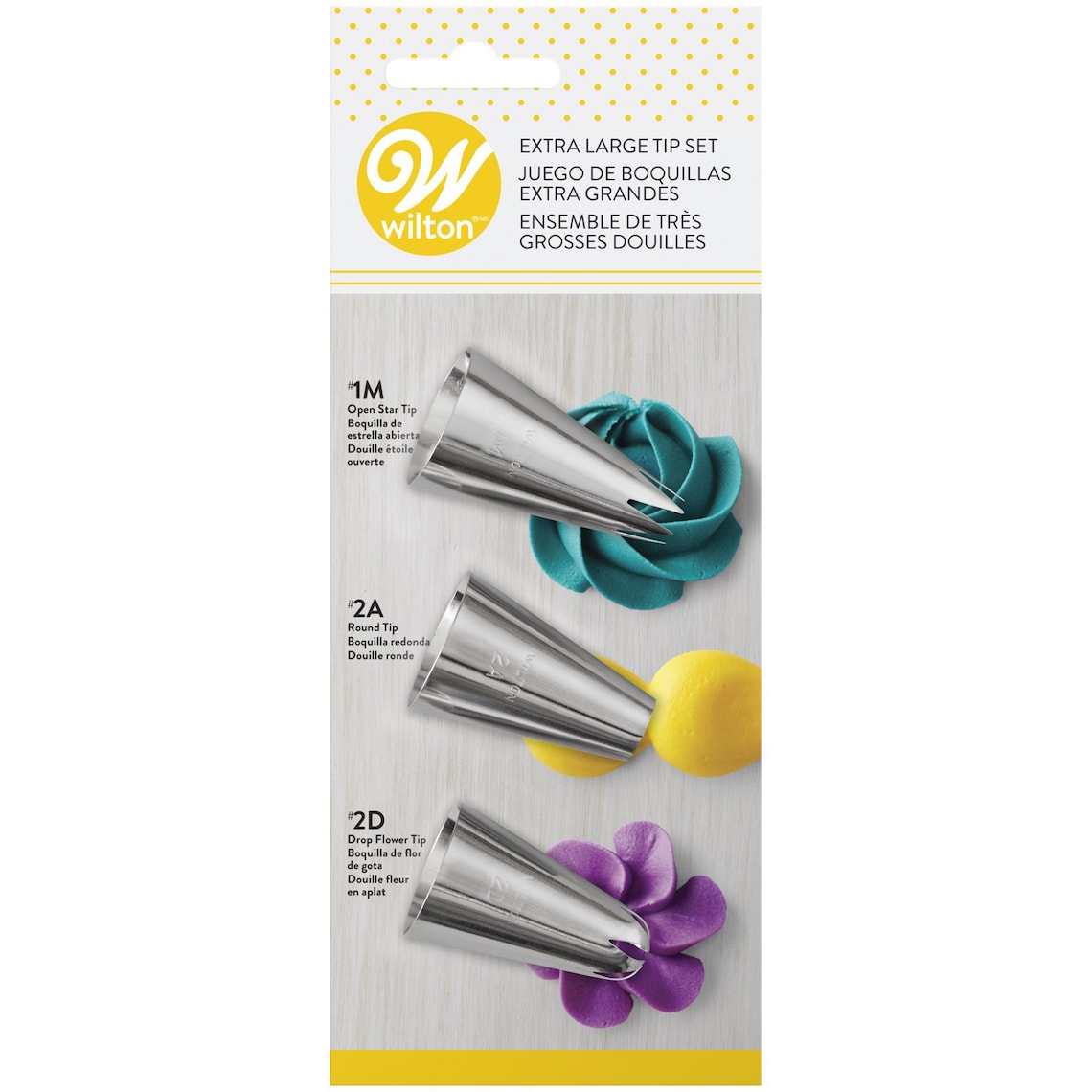 Wilton Extra Large Decorating Tip Set 3piece Etsy