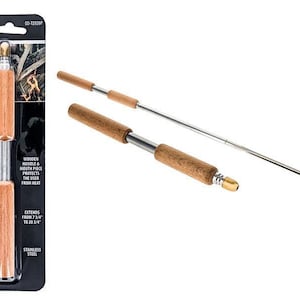 Telescopic stainless steel fire blower 7.3/4”-20.3/4” long