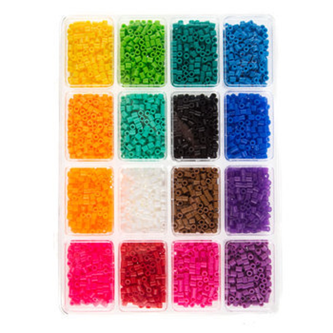 Tray of 4000 Perler Beads With Idea Book Etsy