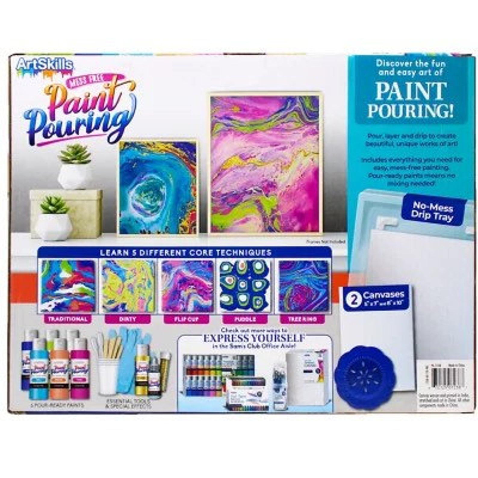 ArtSkills Acrylic Paint Pouring Art Activity Kit Etsy