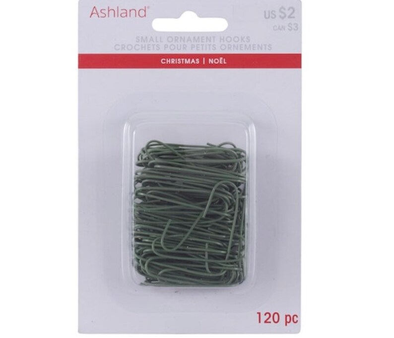 1.3 Small Green Christmas Ornament Hooks by Ashland® 120ct. Etsy