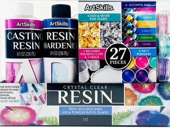 Artskills diy epoxy resin arts & crafts activity kit, 27 pieces