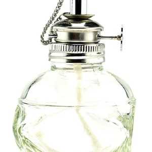 4oz glass alcohol spirit lamp, beveled