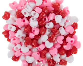 Heart Pony Beads 225 pieces