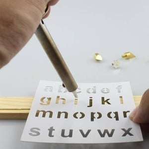 28pc wood working & soldering tip set with stencils