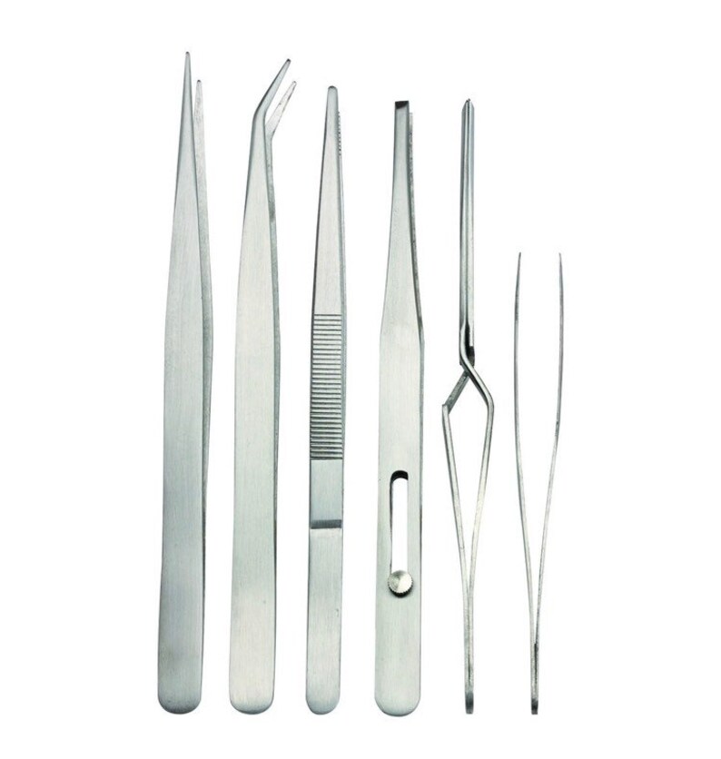 Stainless Steel Tweezers Set 6 Pc.