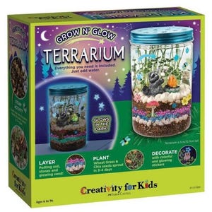 Creativity for kids grow n’ glow terrarium
