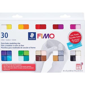 Professional grade fimo modeling clay set - 30pc multicolor 26 oz oven bake kit