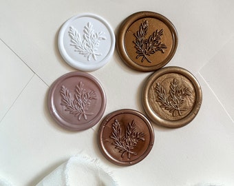 Rosemary Bundle Wax Seal, Floral Wax Seal, Wedding Wax Seal, Invitation Wax Seal