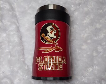 Collegiale blikje/fles coozie, afstuderen, Vaderdag, heren, sport, NFL, cadeau, drankjes