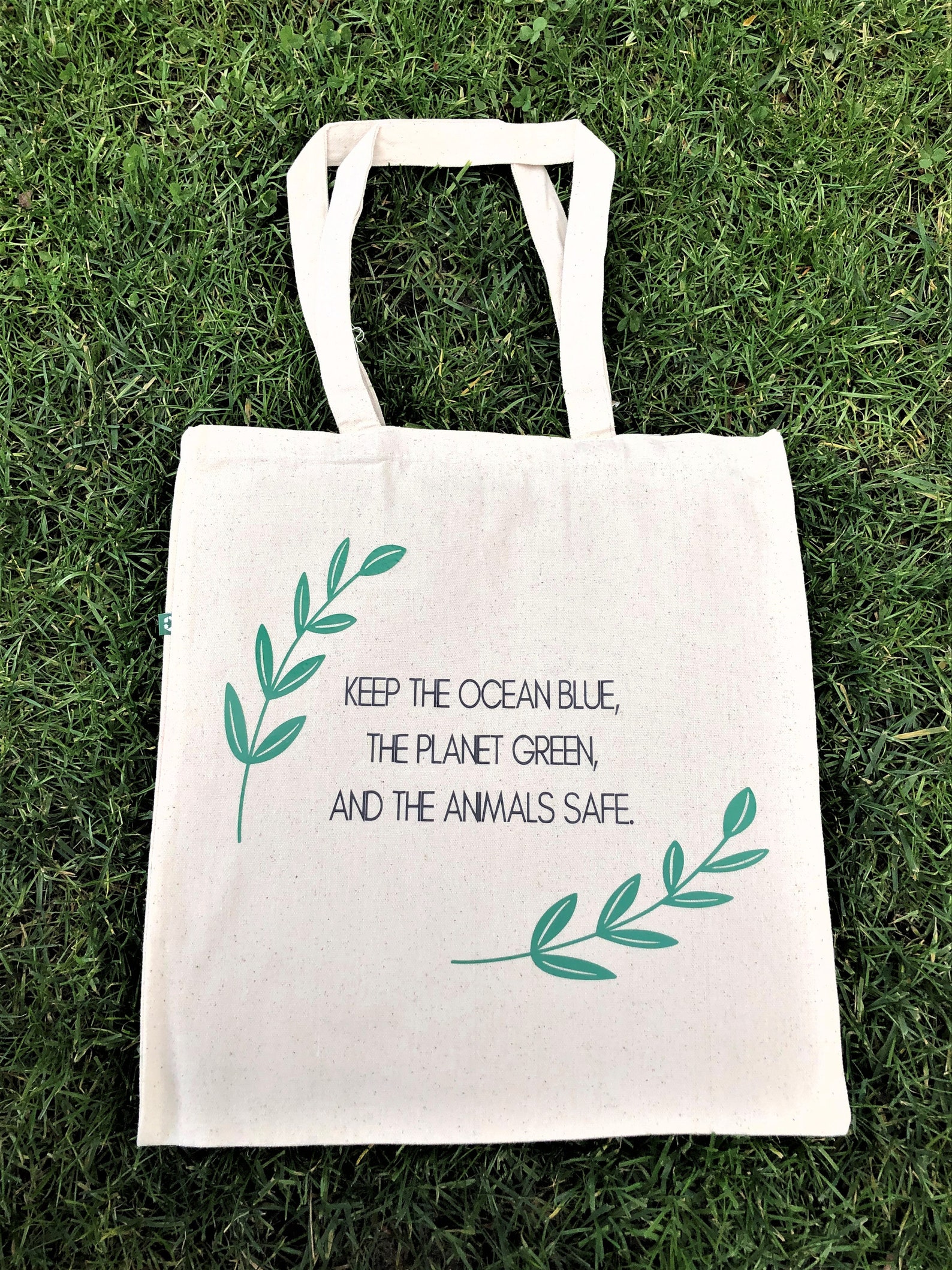 Reusable Save The Tote Bag Made Of Recycled Cotton Etsy