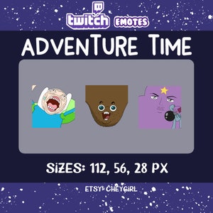 Twitch Emotes - Tiempo de aventura