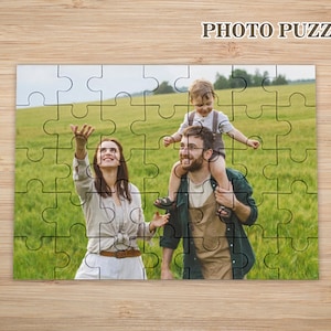 Personalized Puzzle, Couples Gift, Photo Puzzle, Custom Puzzle, Wedding Gift, Anniversary Gift, Wooden Puzzle