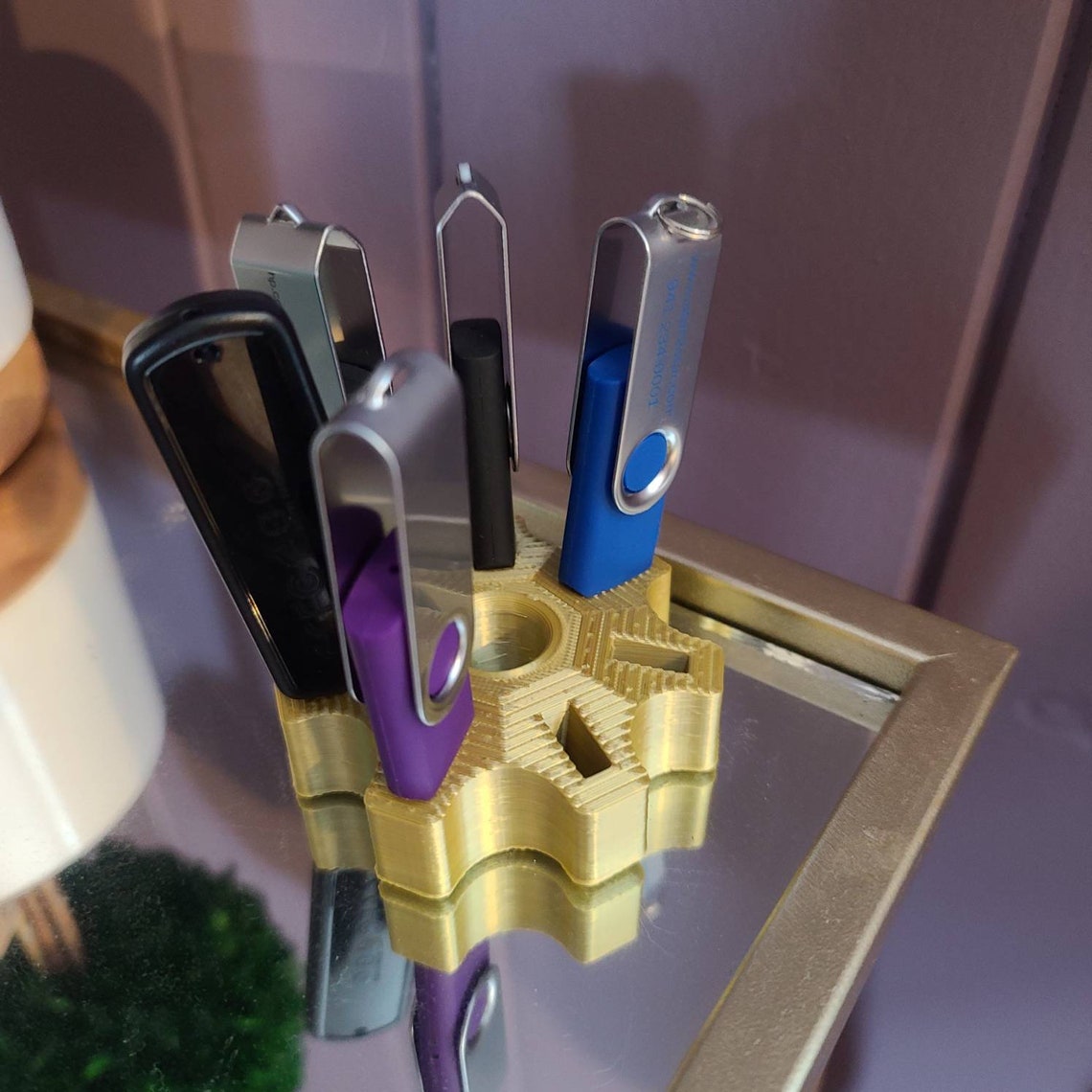 USB Holder Memory Stick office organizer tech electronics Etsy