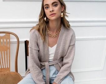 light beige cardigan