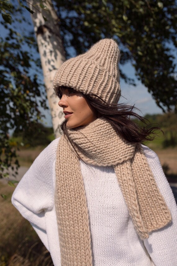 Peruvian Wool Beanie Light Beige