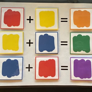 Color Mixing - Learning Binder Page