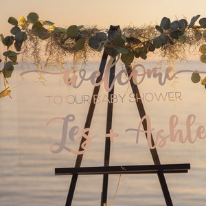 A1 Welcome Board for Birthday Party Welcome Sign Wedding Welcome sign Eucalyptus in any language #024 Greeting Sign to Wedding for Guest