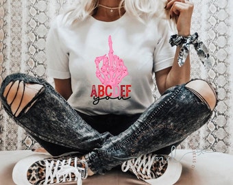 ABCDEF You T-Shirt: Anti-Valentine's Day Crewneck