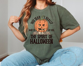 Dwight Schrute Spooky Shirt, Pumpkin Head Shirt, Spooky Pumpkin Oversized Tee,  Funny Office Crewneck, The Office Sweatshirt, Comfort Color