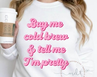 Cold Brew Crewneck: Coffee Lover Gift, Soft Unisex Shirt