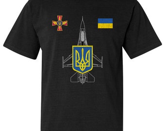 Ukraine F-16 Air Force Fin Flash T-Shirt