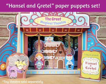rapunzel fairy tale story printable paper puppet theater set etsy