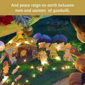 Nativity Scene, Printable, Paper Model, Paper Set, Paper Craft, Paper ...