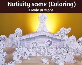 Nativity Scene Printable | Etsy