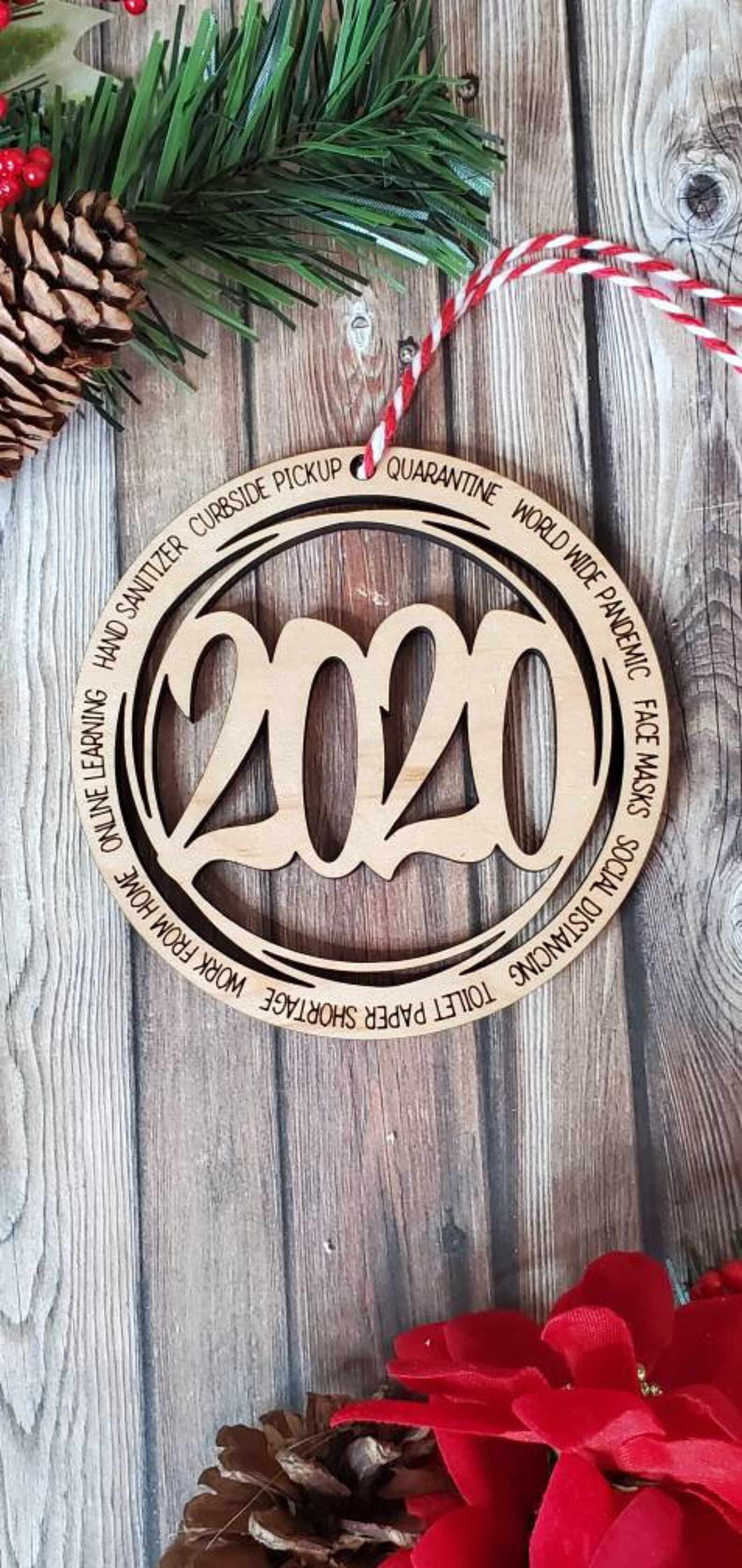 2020 Ornament/ 2020 Keepsake ornament / Covid Ornament Etsy