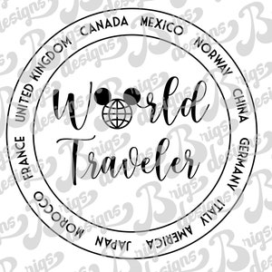 World Traveler svg, Epcot, festival, food and wine, drinks, world showcase