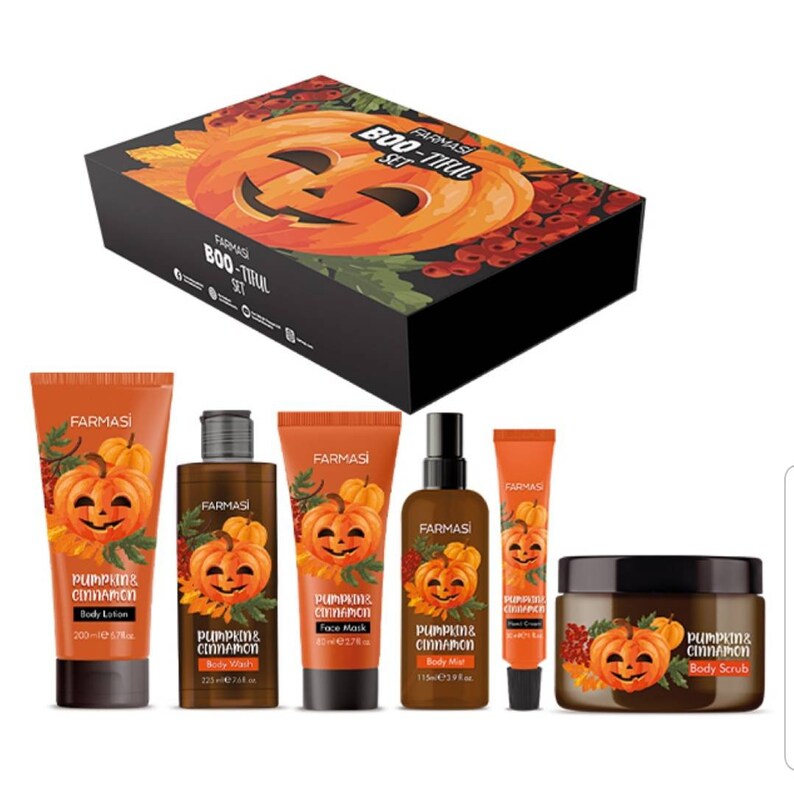 Farmasi Pumpkin &Cinnamon Bootiful Skincare Set Limited Etsy