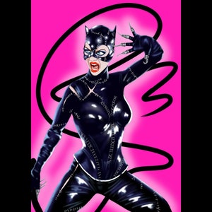 Catwoman a5 art print