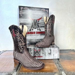Franko Boots Mens Piton Cafe 100