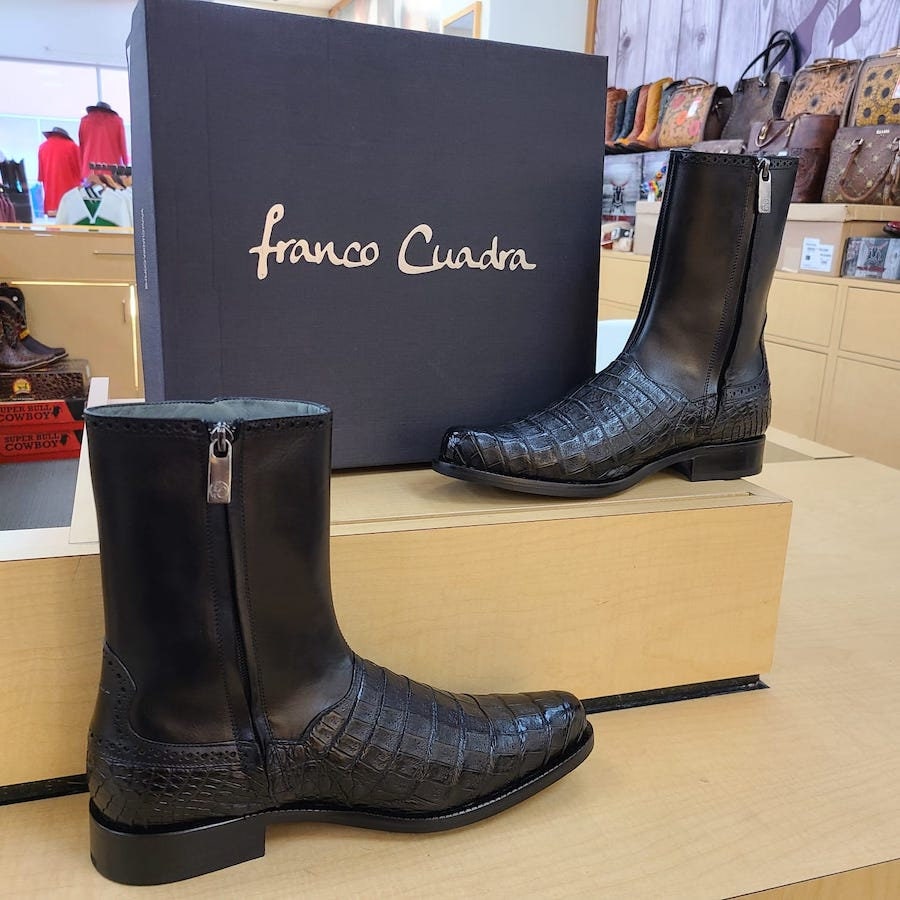 Mens top caiman boots