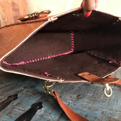 Julieta's Leather shops Handbag Set