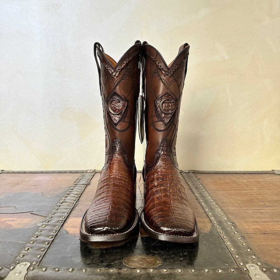 Cuadra square top toe boots