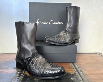 Tornado Mart - Japanese Bicolored Khaki and Bronze Leather Ankle