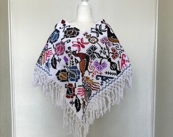 Mananita Cruz Embroidered Poncho ( O/S )