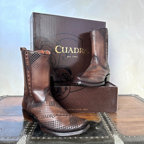 Cuadra Mens Cowhide Ankle Leather Boots 1J2URS